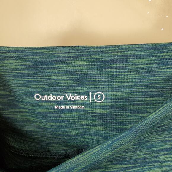 Outdoor Voices Heather Green High Waisted Leggings Size S - Picture 8 of 10